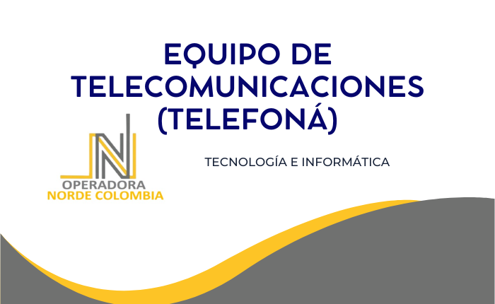 EQUIPO DE TELECOMUNICACIONES (TELEFONIA)