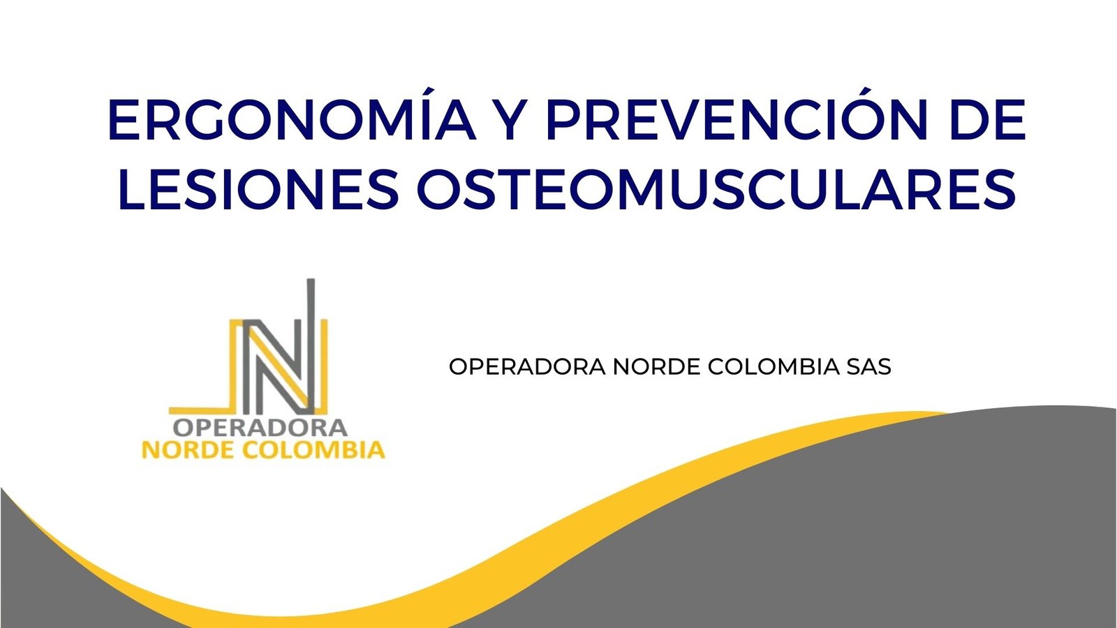 ERGONOMÍA Y PREVENCIÓN DE LESIONES OSTEOMUSCULARES