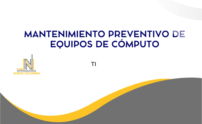 Mantenimiento preventivo de equipos de cómputo
