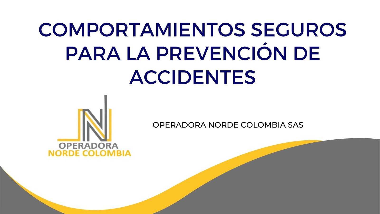 COMPORTAMIENTOS SEGUROS PARA LA PREVENCIÓN DE